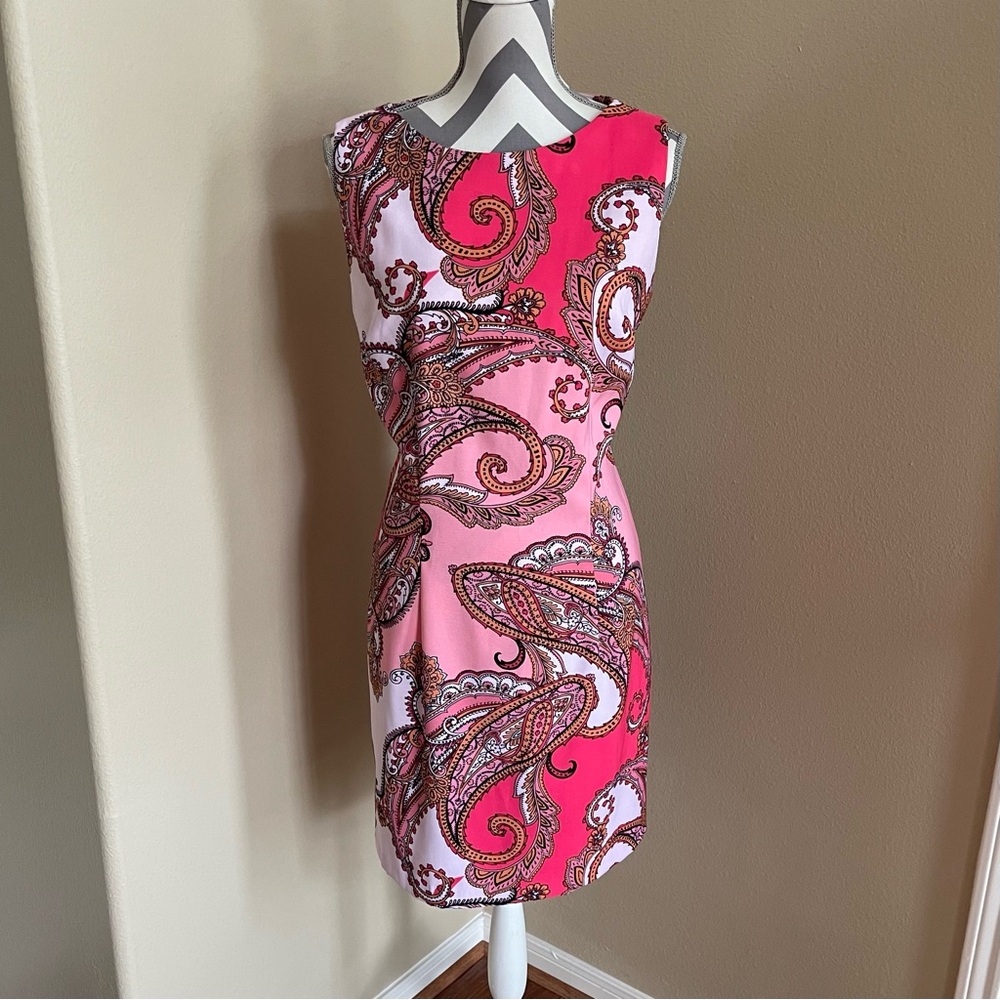 AGB Paisley Print Sleeveless Dress - Size: 16